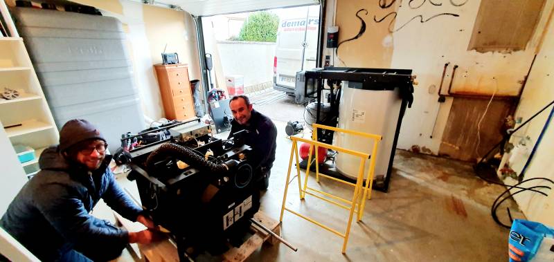 Titi et Johann en plein boulot