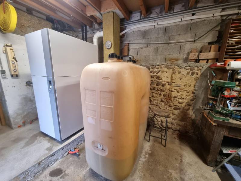 On a gardé une cuve sur les 2