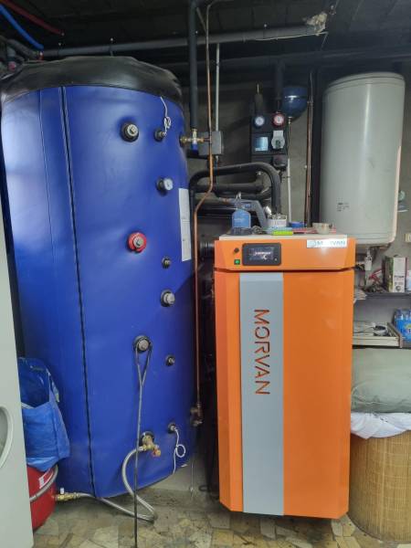 Installation compact BT + Chaudière cote à cote 