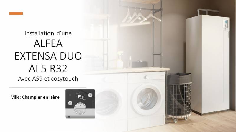 Pompe à chaleur Atlantic sur un plancher chauffant à Vienne 38