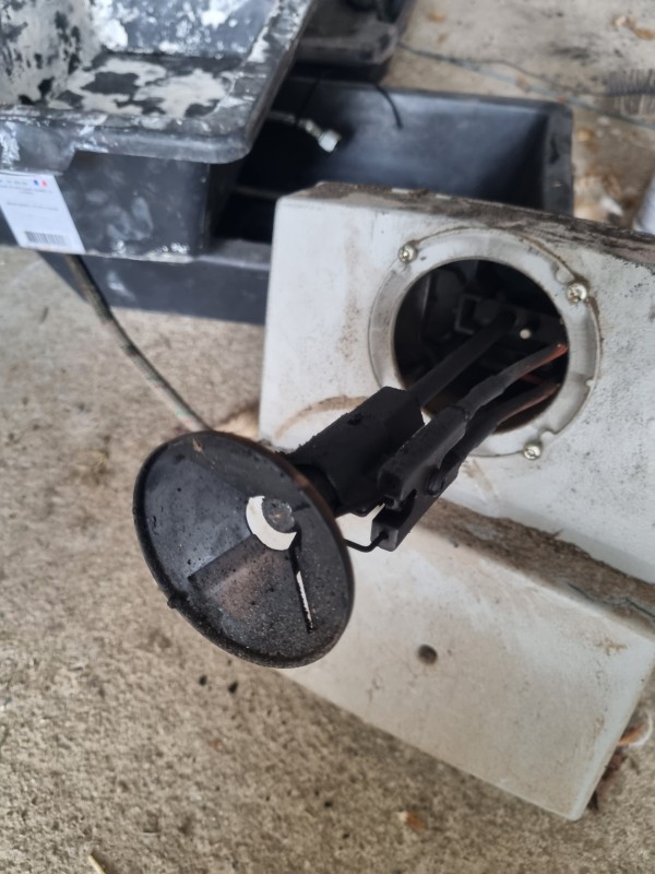 bruleur une fois le gueulard déposé